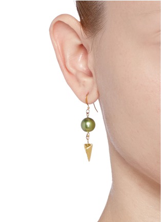 Figure View - Click To Enlarge - JOOMI LIM - Spike and bead drop earrings