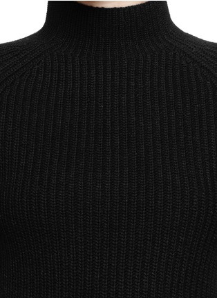 Detail View - Click To Enlarge - THEORY - 'Jodi' turtleneck cropped sweater