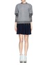 Figure View - Click To Enlarge - 3.1 PHILLIP LIM - Wool felt degradé flare skirt