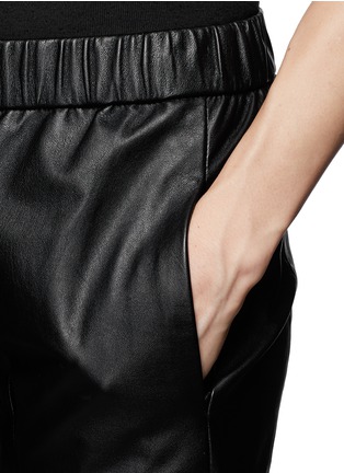 Detail View - Click To Enlarge - THEORY - 'Korene' crop leather pants