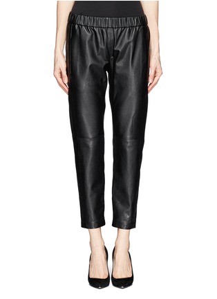 Main View - Click To Enlarge - THEORY - 'Korene' crop leather pants