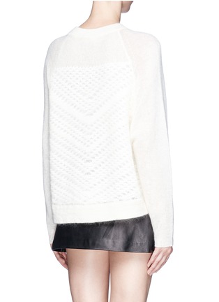 Back View - Click To Enlarge - HELMUT LANG - 'Plov' mohair blend sweater