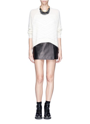 Figure View - Click To Enlarge - HELMUT LANG - 'Plov' mohair blend sweater