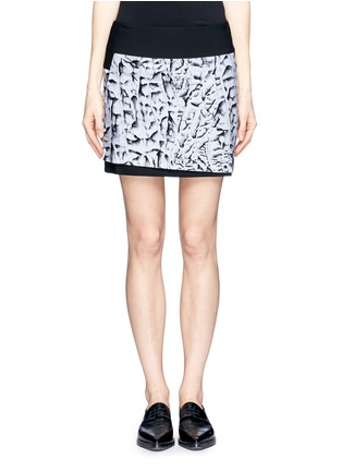 Main View - Click To Enlarge - HELMUT LANG - 'Strata' print mini skirt