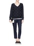 Figure View - Click To Enlarge - ELIZABETH AND JAMES - Angora boyfriend sweater