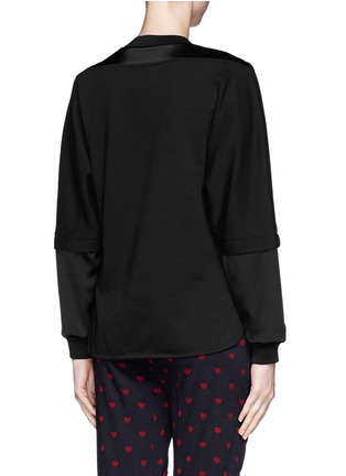 Back View - Click To Enlarge - 3.1 PHILLIP LIM - Satin and jersey sweatshirt