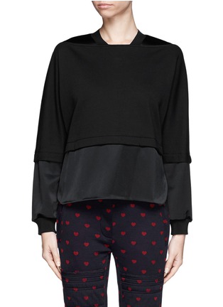 Main View - Click To Enlarge - 3.1 PHILLIP LIM - Satin and jersey sweatshirt