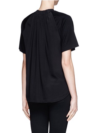 Back View - Click To Enlarge - 3.1 PHILLIP LIM - Gathered back satin jersey top