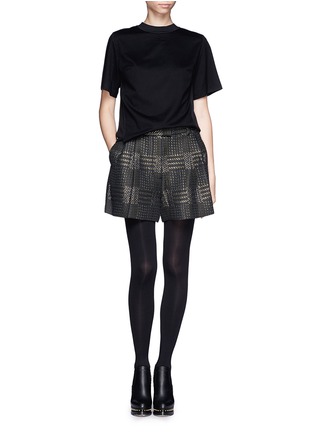 Figure View - Click To Enlarge - 3.1 PHILLIP LIM - Gathered back satin jersey top