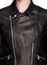 Detail View - Click To Enlarge - 3.1 PHILLIP LIM - Sculpted leather biker jacket