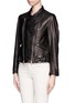 Front View - Click To Enlarge - 3.1 PHILLIP LIM - Sculpted leather biker jacket