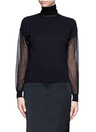 Main View - Click To Enlarge - 3.1 PHILLIP LIM - Sheer sleeve turtleneck