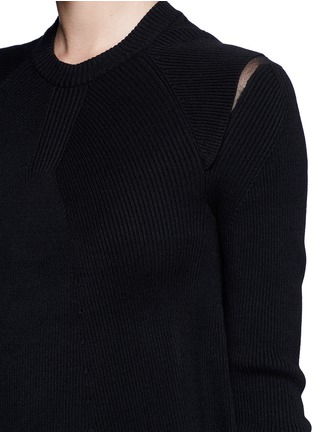 Detail View - Click To Enlarge - 3.1 PHILLIP LIM - Cropped rib knit sweater