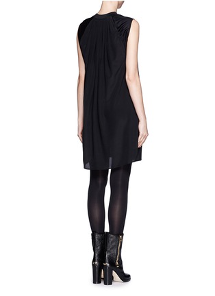 Back View - Click To Enlarge - 3.1 PHILLIP LIM - Gathered silk shift dress