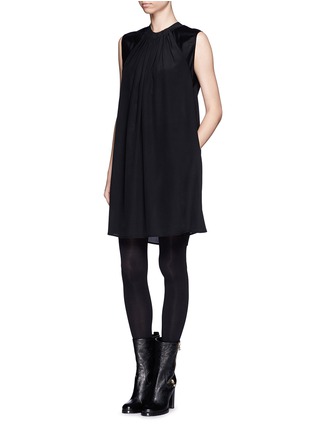 Figure View - Click To Enlarge - 3.1 PHILLIP LIM - Gathered silk shift dress