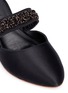 Detail View - Click To Enlarge - 10380 - 'Couture' embellished satin slides
