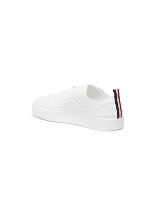 Detail View - Click To Enlarge - MONCLER - 'Linda' stud leather sneakers