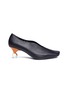 Main View - Click To Enlarge - YUUL YIE - Faux pearl heel colourblock choked-up leather pumps