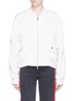 Main View - Click To Enlarge - AALTO - Stripe shoulder gathered sleeve bomber jacket