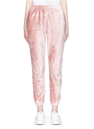 Main View - Click To Enlarge - NIKELAB - 'Essentials' velour cropped sweatpants