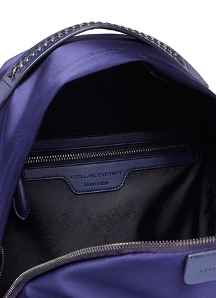 Detail View - Click To Enlarge - STELLA MCCARTNEY - 'Falabella Go' satin backpack