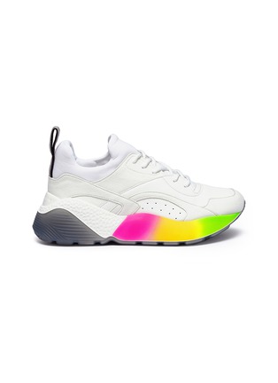 Main View - Click To Enlarge - STELLA MCCARTNEY - 'Eclypse' faux leather and suede sneakers