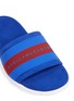 Detail View - Click To Enlarge - STELLA MCCARTNEY - Stripe faux suede slide sandals