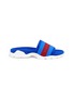 Main View - Click To Enlarge - STELLA MCCARTNEY - Stripe faux suede slide sandals
