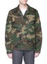 Main View - Click To Enlarge - 73354 - 'F-2 French Field' slogan camouflage print herringbone coat