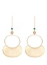 Main View - Click To Enlarge - ELIZABETH AND JAMES - 'Alana' agate topaz oval coin hoop drop earrings