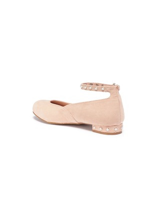 Figure View - Click To Enlarge - STUART WEITZMAN - 'Miss Pearl' ankle strap kids ballerina flats