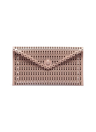 Main View - Click To Enlarge - ALAÏA - 'Vienne' geometric lasercut leather envelope clutch