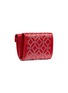 Figure View - Click To Enlarge - ALAÏA - 'Arabesque' geometric stud leather trifold wallet