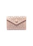 Main View - Click To Enlarge - ALAÏA - 'Arabesque' geometric stud leather trifold wallet