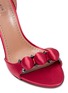 Detail View - Click To Enlarge - ALAÏA - Stud ankle strap satin sandals