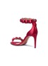 Figure View - Click To Enlarge - ALAÏA - Stud ankle strap satin sandals