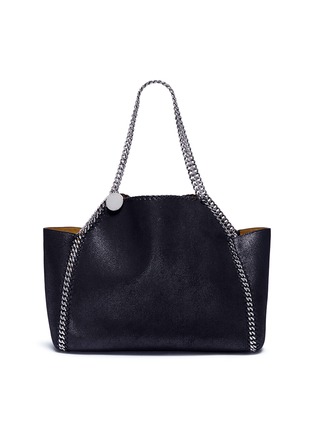 Main View - Click To Enlarge - STELLA MCCARTNEY - 'Falabella' reversible shaggy deer chain tote