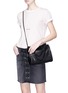 Figure View - Click To Enlarge - STELLA MCCARTNEY - 'Falabella' mini shaggy deer chain tote