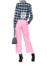 Figure View - Click To Enlarge - ADAPTATION - Logo embroidered cropped straight leg chinos