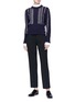 Figure View - Click To Enlarge - THOM BROWNE  - Beaded Merino wool Aran cable knit sweater
