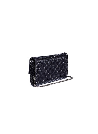 Detail View - Click To Enlarge - VALENTINO GARAVANI - 'Rockstud Spike' quilted leather chain bag