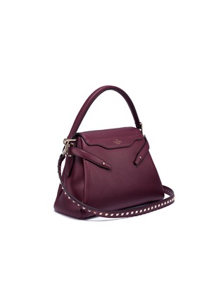 Figure View - Click To Enlarge - VALENTINO GARAVANI - 'Joylock' stud strap leather satchel bag