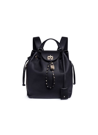 Main View - Click To Enlarge - VALENTINO GARAVANI - 'Rockstud Twiny' leather backpack