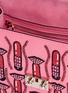 Detail View - Click To Enlarge - VALENTINO GARAVANI - 'Rockstud Lock' Lipstick Waves embellished leather small crossbody bag