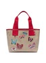 Main View - Click To Enlarge - VALENTINO GARAVANI - Beaded butterfly patch small canvas tote