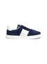 Main View - Click To Enlarge - VALENTINO GARAVANI - "Flycrew' leather panel suede sneakers
