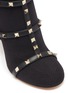 Detail View - Click To Enlarge - VALENTINO GARAVANI - 'Rockstud' caged sock knit boots