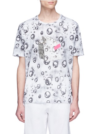 Main View - Click To Enlarge - ROCHAMBEAU - x Aaron Curry 'Bubble B' graphic print T-shirt