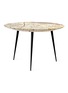 Main View - Click To Enlarge - MANKS - Marble disc table – Jungle Green