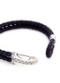 Detail View - Click To Enlarge - JOHN HARDY - Silver braided leather hook bracelet